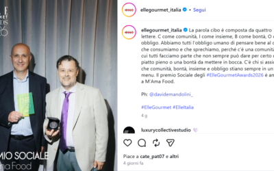 Elle Gourmet Awards 2026: premio sociale a M’ama Food